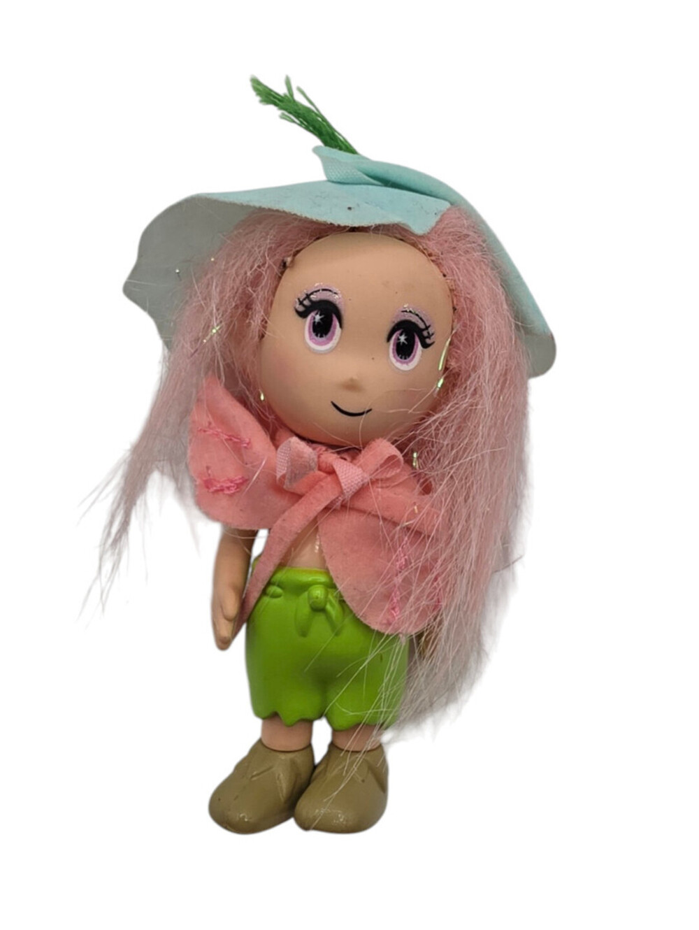 2004 Barbie Fairytopia Petal Pixies Phred Platter Peeble troll Doll